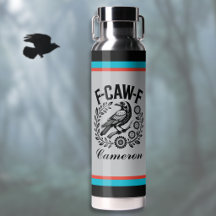 F-CAW-F Raven Drôle Humour Sombre Couronne Florale