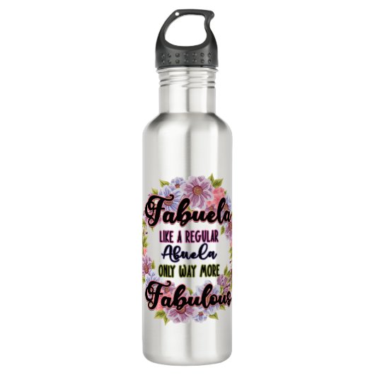 Bouteille D'eau Fabuela Comme Une Abuela Régulière Seulement Beauc (Devant)