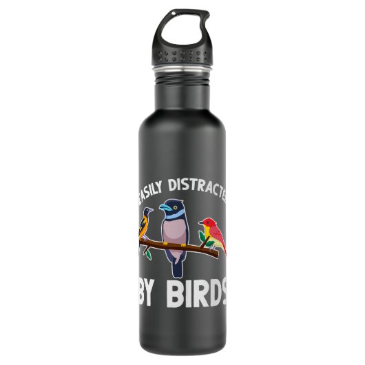 Bouteille D'eau Facilement Distrait Par Oiseaux Oiseaux Oiseaux Oi (Devant)