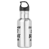 Bouteille D'eau Fair Dinkum BEST BRICKIE (Bricklayer) en Straya (Dos)