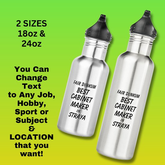 Bouteille D'eau Fair Dinkum MEILLEUR CABINET MAKER à Straya