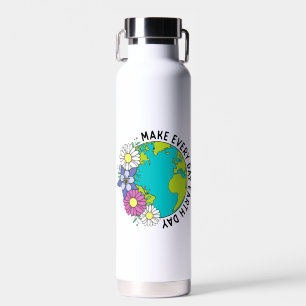Bouteille D'eau Faire chaque jour Jour des terres écologiste