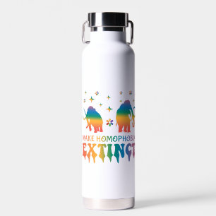 Bouteille D'eau Faire disparaître l'homophobie - Rainbow Elephant