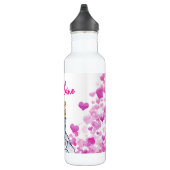 Bouteille D'eau Fairy Princess Pink Hearts Illustration de mode (Droite)