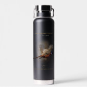 Bouteille D'eau Faisan, chasse royale (Arrière)