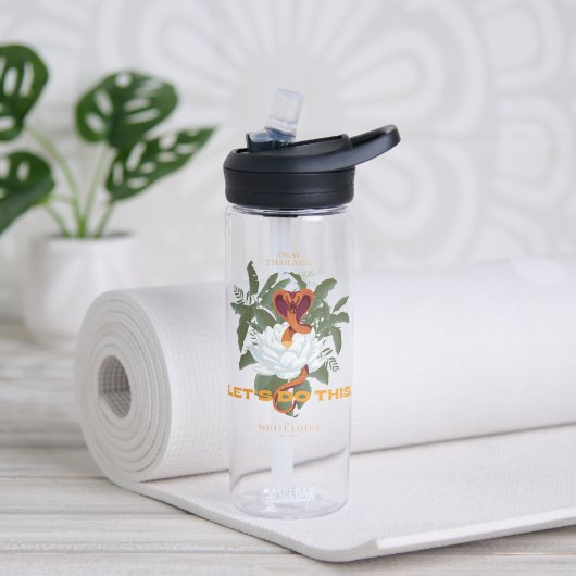 Bouteille D'eau "Faisons ça" Cobra - Le Lotus Blanc (Yoga)