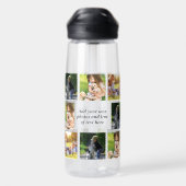 Bouteille D'eau Faites votre propre collage photo et texte (Arrière)