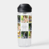 Bouteille D'eau Faites votre propre collage photo et texte (Arrière)