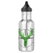 Bouteille D'eau Faites votre propre logo de chasse de cerfs (Droite)