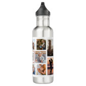 Bouteille D'eau Family Photo Collage Monogram (Droite)