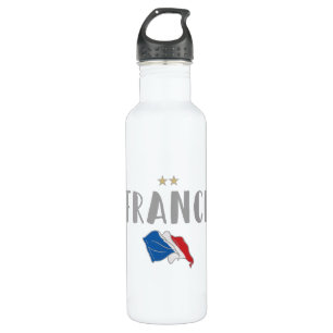 Bouteille D'eau Fan de football France Chemise Française