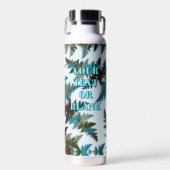 Bouteille D'eau Fanciful Fractal Arctic Camouflage (Avant)