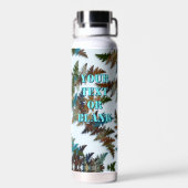 Bouteille D'eau Fanciful Fractal Arctic Camouflage (Arrière)