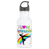 BOUTEILLE D'EAU FANTASTIQUE GYMNAST FILLE I LOVE GYMNASTIC DESIGN (Devant)
