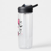 Bouteille D'eau Fantôme éffrayant avec Pink Bow Sensibilisation au (Gauche)