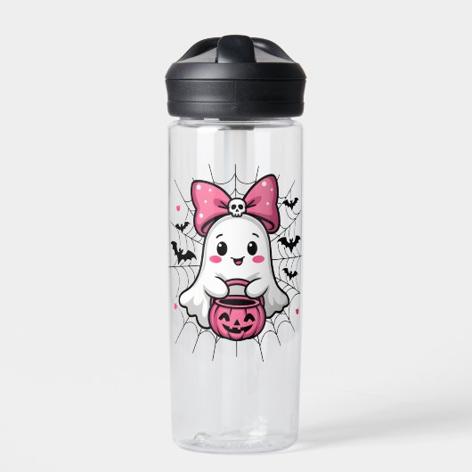 Bouteille D'eau Fantôme éffrayant avec Pink Bow Sensibilisation au (Extérieur)