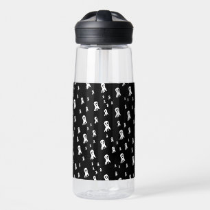 Bouteille D'eau Fantômes d'Halloween foncé