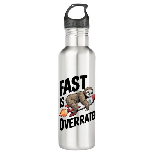 Bouteille D'eau Fast est surévalué Sloth Rocket (Devant)