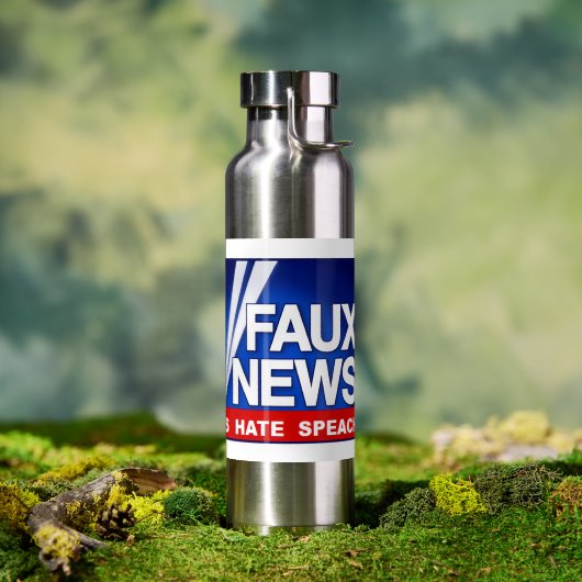 Bouteille D'eau Faux News (Extérieur (pivotée))