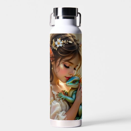 Bouteille D'eau Fée et Dragon Mystique (Avant)