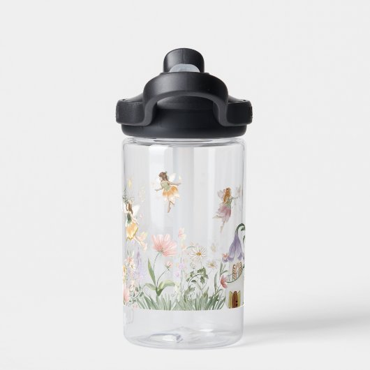 Bouteille D'eau Fée florale magique | Monogramme (Salle de sport)