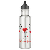 Bouteille D'eau Feel the Burn Heart Workout Funny Gym  (Gauche)