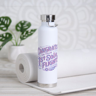 Bouteille D'eau Félicitations pour votre 1er vol solo !