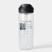 Bouteille D'eau Félicitations pour votre retraite ajouter le nom d (Arrière)