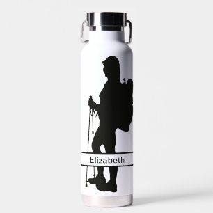 Bouteille d'eau féminine de randonneur personnalis