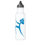 Bouteille D'eau Femme bleu-clair de danse (Gauche)