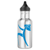 Bouteille D'eau Femme bleu-clair de danse (Droite)
