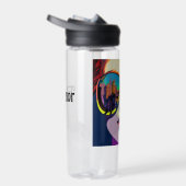 Bouteille D'eau Femme personnalisée en lunettes de soleil Ville ré (Droite)