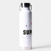 Bouteille D'eau Femme super fille de demain (Avant)