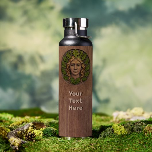 Bouteille D'eau Femme Verte - Bois (Extérieur (pivotée))