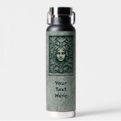 Bouteille D'eau Femme Verte - Pierre (Avant)