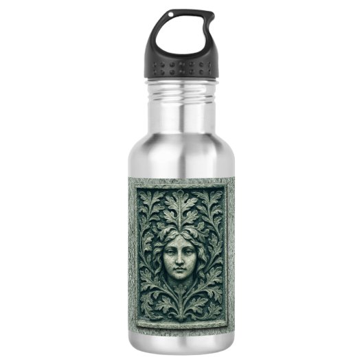 Bouteille D'eau Femme verte - Pierre (Devant)