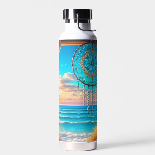 Bouteille D'eau Fenêtre avec écran solaire surplombant l'océan (Gauche)