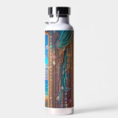 Bouteille D'eau Fenêtre avec écran solaire surplombant l'océan (Plage)