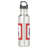 Bouteille D'eau Festive Love Messenger Gnome "Heart and Presents" (Dos)