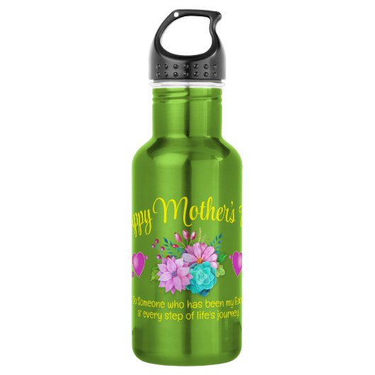 Bouteille D'eau Fête de la MÈRE Monogramme (Devant)