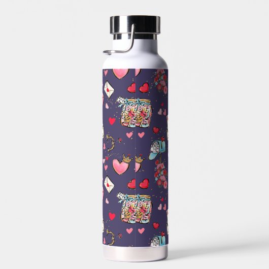 Bouteille D'eau Fête de la Saint Valentin (Plage)