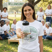 Bouteille D'eau Fête de l'arbre généalogique avec racines