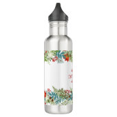 Bouteille D'eau Fête de Noël Floral Personnalisé (Gauche)