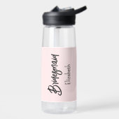 Bouteille D'eau Fête des mariées rose pâle de Bridesmaid (Gauche)