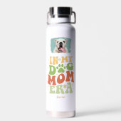 Bouteille D'eau Fête des mères Chien Maman Era Chiot Photo (Arrière)