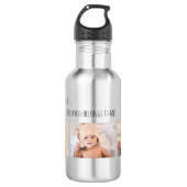 Bouteille D'eau Fête des mères Lucky Me Meilleure maman Photos Cus (Devant)