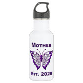 Bouteille D'eau Fête des mères pour la mère "Est 2020" (Devant)