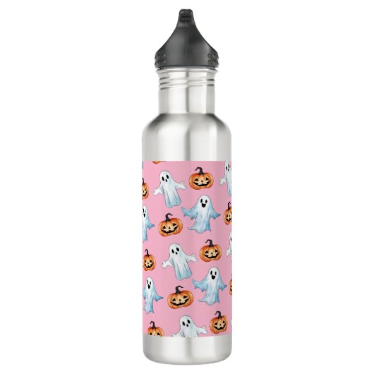 Bouteille D'eau Fête Fantôme en rose (Droite)