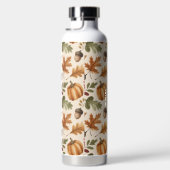 Bouteille D'eau Feuilles d'aquarelle orange d'automne (Droite)