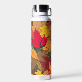Bouteille D'eau Feuilles d'automne colorées (Arrière)